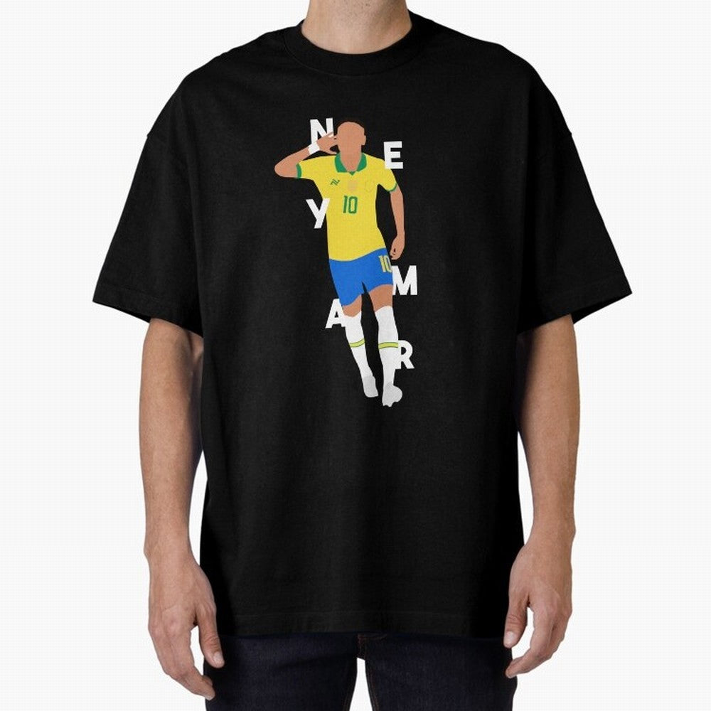 Neymar x Brazil Oversized T-Shirt Bring Bold Fan Energy to the FIFA World Cup 2026 Journey through Mbappe Highlights, England and Germany Pride, Game Day Rituals, Football Legends, Country Pride and the Road to the Final; Perfect for People Who
