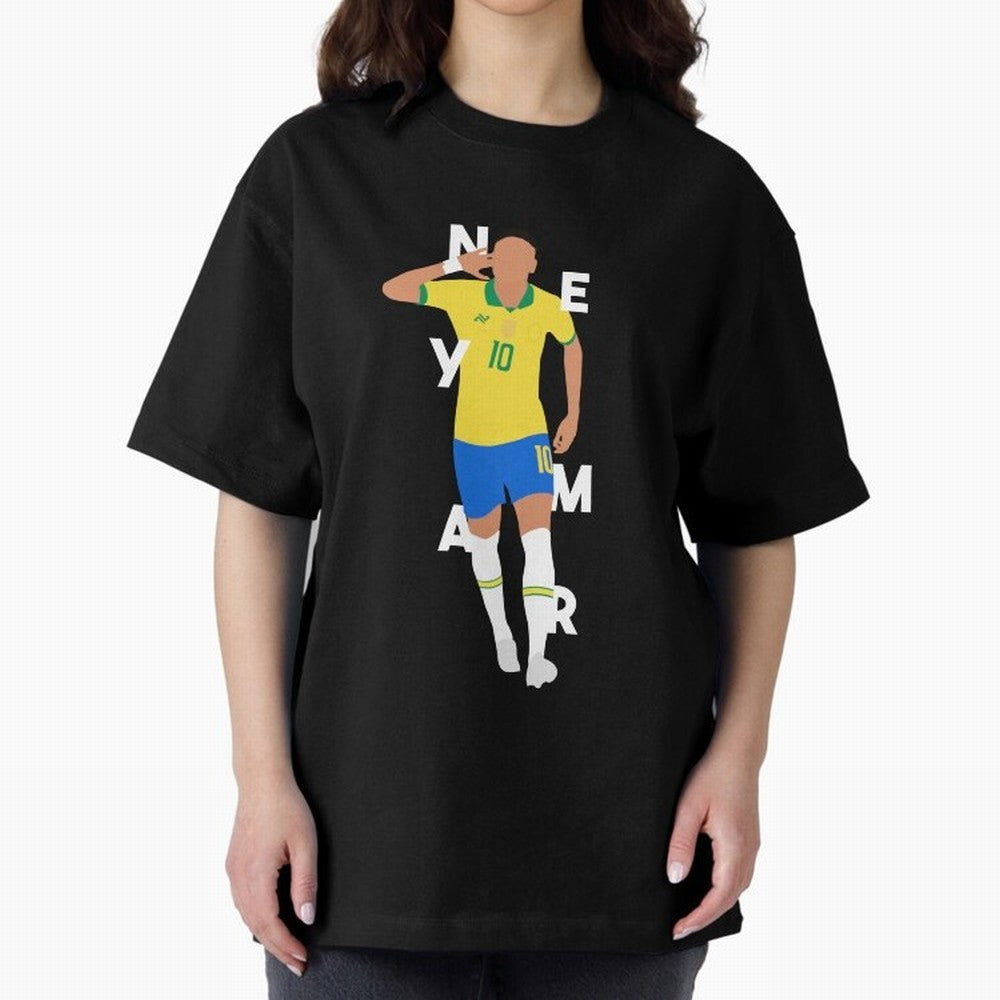 Neymar x Brazil Oversized T-Shirt Bring Bold Fan Energy to the FIFA World Cup 2026 Journey through Mbappe Highlights, England and Germany Pride, Game Day Rituals, Football Legends, Country Pride and the Road to the Final; Perfect for People Who