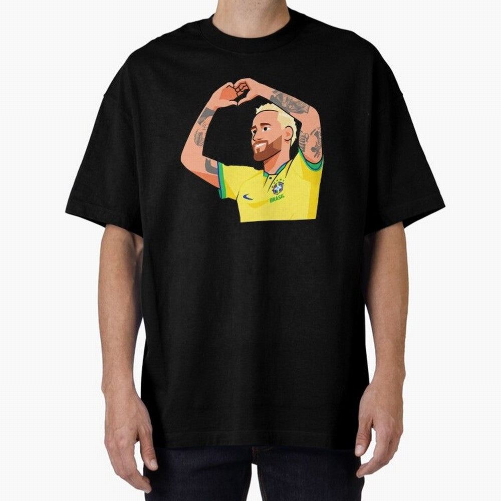 World Cup Neymar Oversized T-Shirt Celebrate the Next Chapter of the FIFA World Cup 2026 Journey through Messi, Neymar and Mbappe Highlights, Argentina and Brazil Pride, Tournament Hype, Historic Matchups, Family Viewing Parties and Global Sports