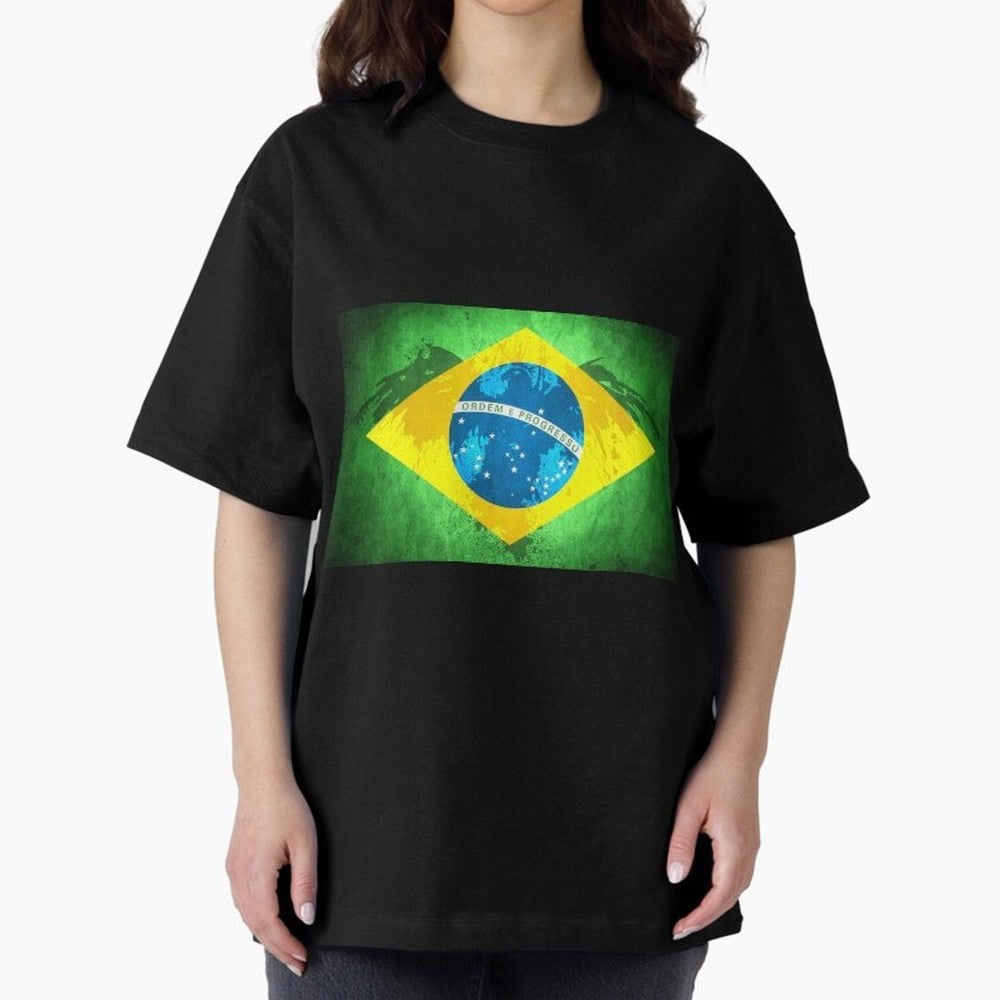 Brazil Oversized T-Shirt Celebrate the Next Chapter of Match Day Hype around FIFA World Cup 2026 Group Stage, Neymar, Argentina and Brazil, Stadium Memories, Football Loyalty, International Chants and Championship Tradition; Made for Collectors Who