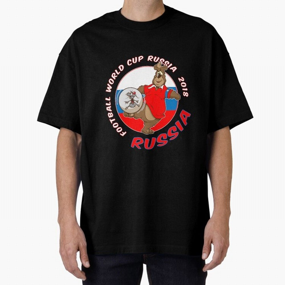 Russia football World Cup Russia 2018 T shirt and merchandise Oversized T-Shirt Show Up for the Glory of Match Day Hype around FIFA World Cup 2026 USA Canada Mexico, Messi and Cristiano Ronaldo, Argentina and Brazil, Vintage Soccer Flavor, Modern
