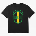 BRASIL LOGO 002 Oversized T-Shirt Show Up for the Glory of FIFA World Cup 2026 Group Stage Spirit, Centered on Germany, Messi, CR7 and Mbappe, Supporter Pride, Iconic Celebrations, Legendary Names and Global Match Day Energy; Ideal for Football