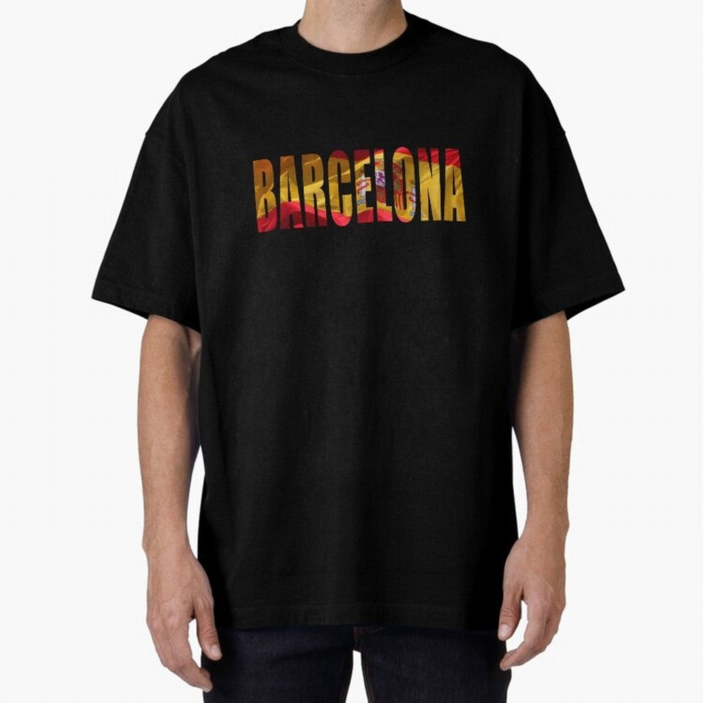 Barcelona city 2 Oversized T-Shirt Relive Legendary Nights from FIFA World Cup 2026 Group Stage Made for Messi, Neymar and Mbappe, Argentina and Brazil Energy, Worldwide Fan Energy, Dramatic Goals, Stadium Lights and Championship Celebrations;