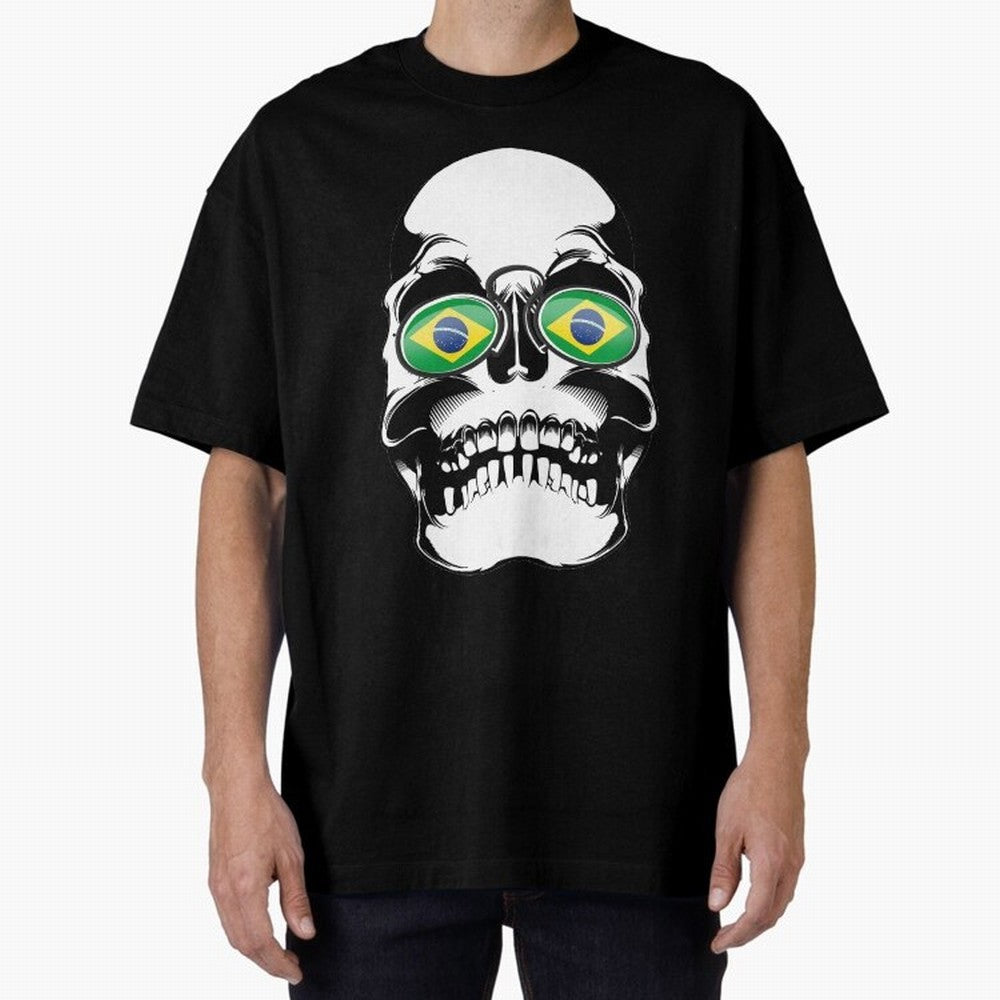 Brazil World Cup Oversized T-Shirt Show Love for Legendary Goals in Match Day Hype around FIFA World Cup 2026, CR7, France and Portugal, Game Day Rituals, Football Legends, Country Pride and the Road to the Final; Made for Collectors Who Enjoy