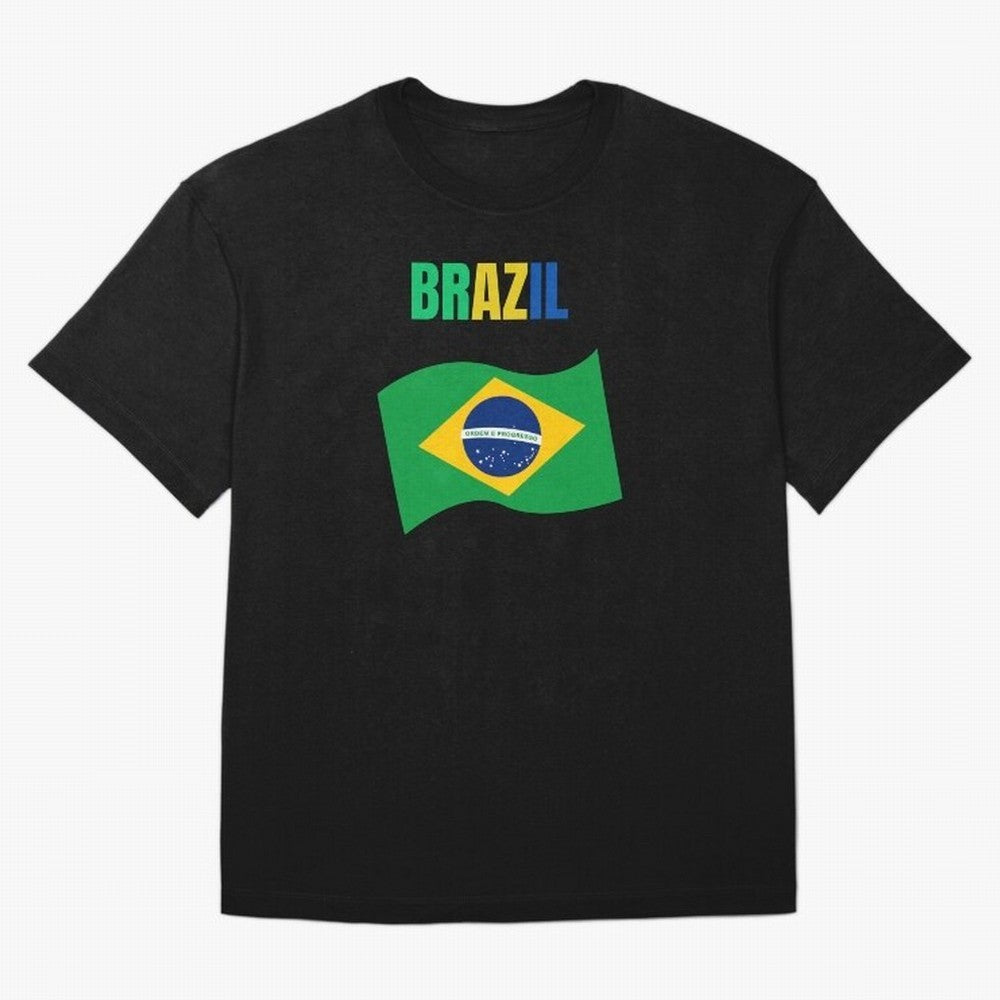I love Brazil Oversized T-Shirt Feel International Energy from Global Football Passion for FIFA World Cup 2026 USA Canada Mexico, Made for Messi, Neymar and Mbappe, Argentina, Goal Celebration Energy, Supporter Heritage, Football Icons and