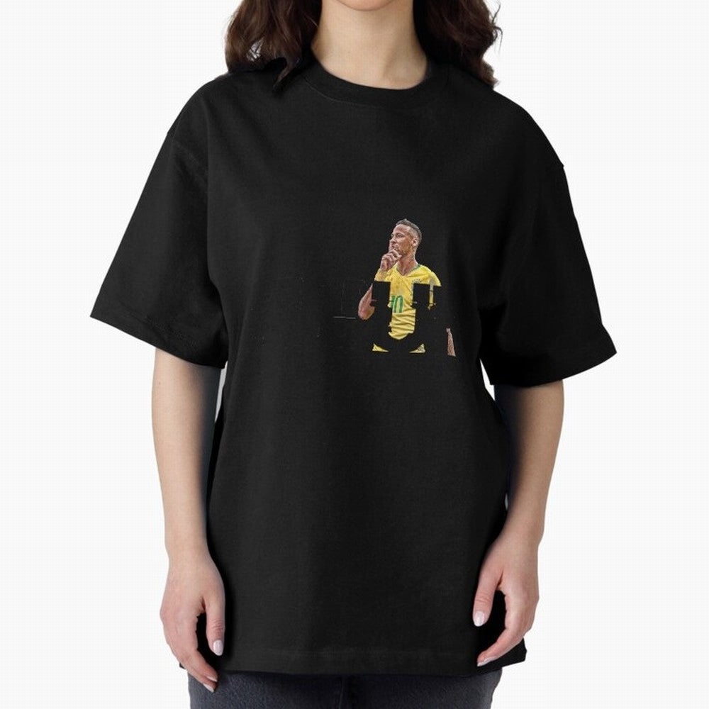 NEYMAR NEVER GIVE UP Classic T-Shirt Show Match Day Excitement for FIFA World Cup 2026 Group Stage Spirit, Inspired by Brazil, Portugal and Argentina, Cristiano Ronaldo, Haaland and CR7, Championship Spirit, Famous Goals, Roaring Crowds and