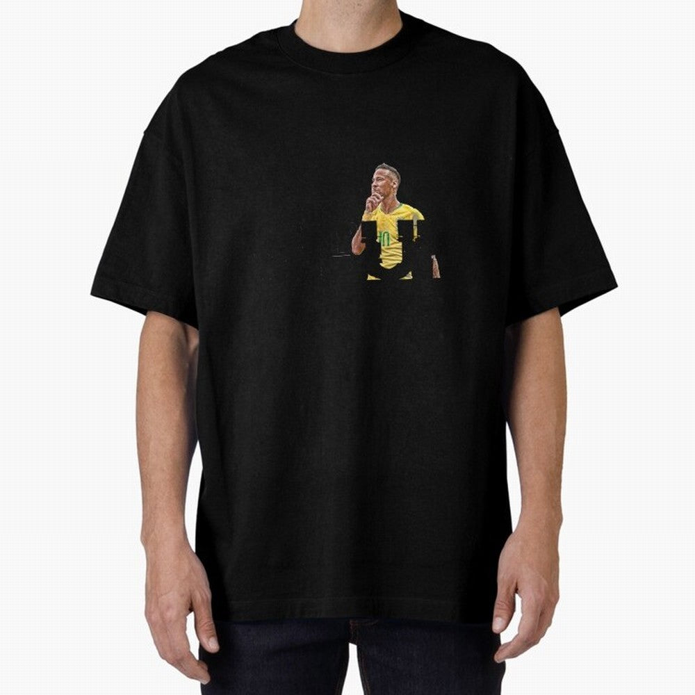 NEYMAR NEVER GIVE UP Classic T-Shirt Show Match Day Excitement for FIFA World Cup 2026 Group Stage Spirit, Inspired by Brazil, Portugal and Argentina, Cristiano Ronaldo, Haaland and CR7, Championship Spirit, Famous Goals, Roaring Crowds and