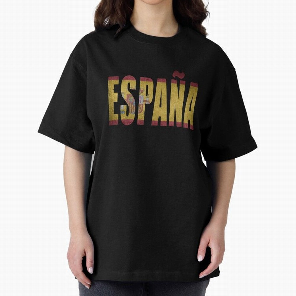 Espa?a Oversized T-Shirt Bring Retro Soccer Energy to FIFA World Cup 2026 Group Stage Built around Haaland and Mbappe, Portugal, Spain and Germany Energy, Worldwide Fan Energy, Dramatic Goals, Stadium Lights and Championship Celebrations; Made for