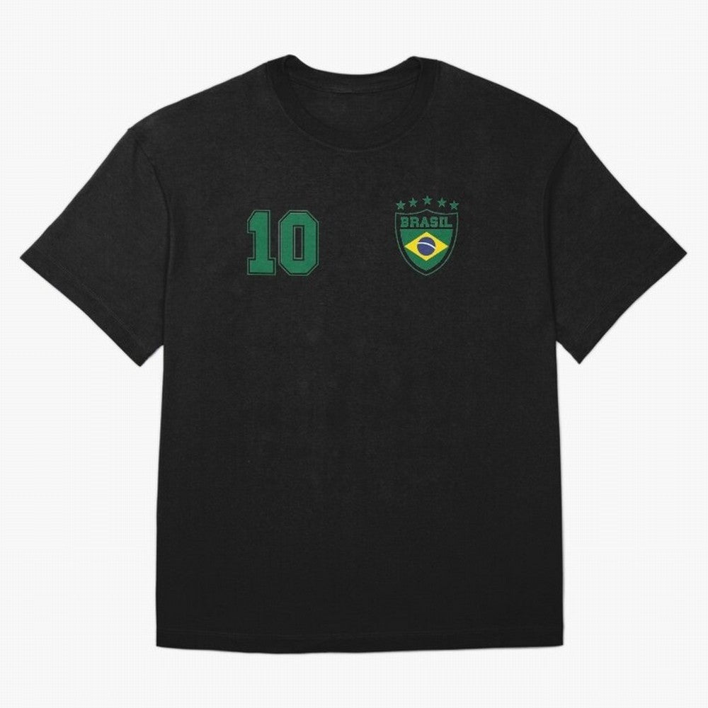 Classic Brasil Soccer No. 10 Brazil World Jersey Cup T Shirt Classic T-Shirt Create Match Day Hype around FIFA World Cup 2026, Messi, CR7 and Mbappe, Argentina and Brazil, Stadium Chants, National Pride, Trophy Dreams and Unforgettable Football