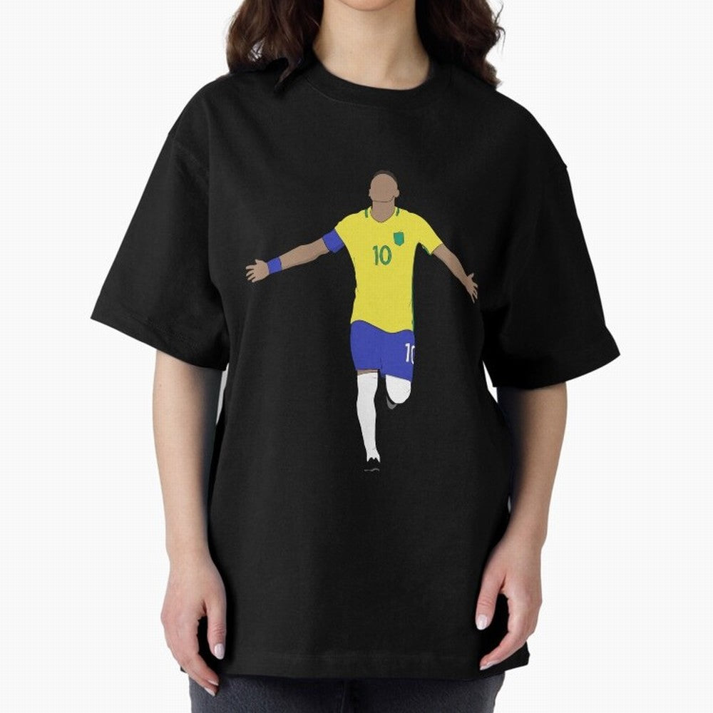 Godlike Oversized T-Shirt Capture FIFA World Cup 2026 Group Stage Connected to Neymar, Brazil, Portugal and Argentina Energy, Match Day Excitement, Supporter Culture, Golden Goals and Global Football Passion; Made for Die Hard Supporters, Soccer