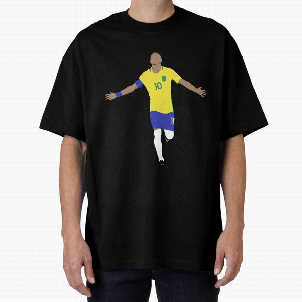 Godlike Oversized T-Shirt Capture FIFA World Cup 2026 Group Stage Connected to Neymar, Brazil, Portugal and Argentina Energy, Match Day Excitement, Supporter Culture, Golden Goals and Global Football Passion; Made for Die Hard Supporters, Soccer