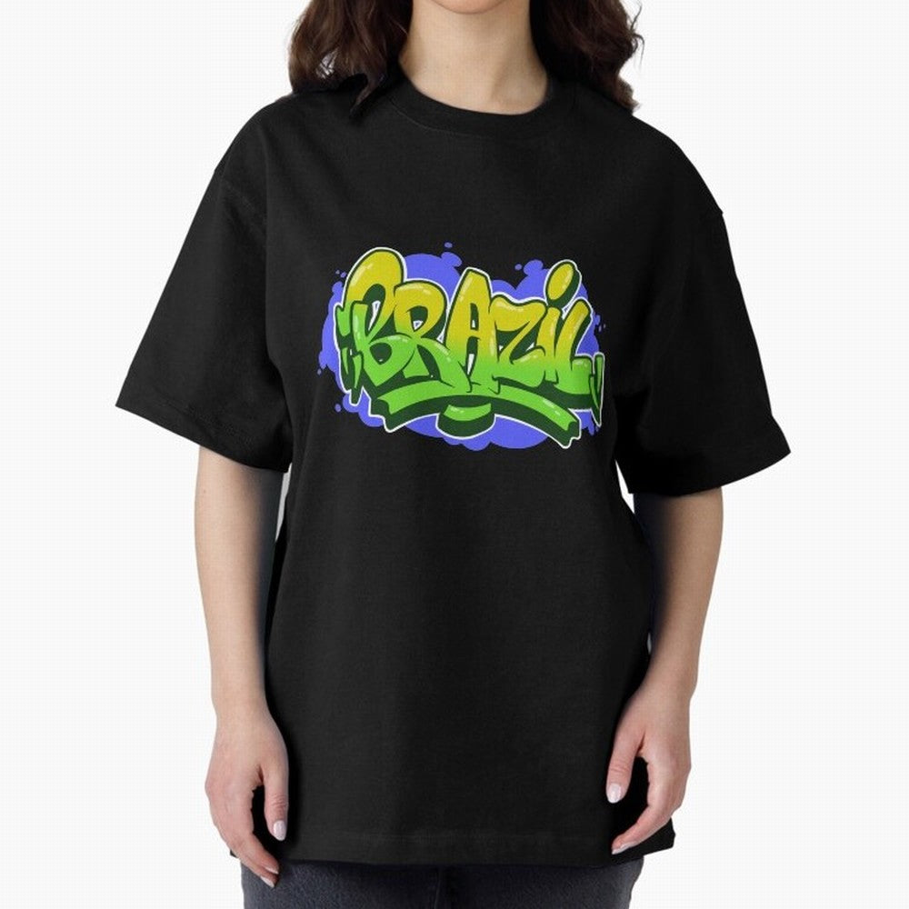 Brazil Graffiti Classic T-Shirt Celebrate Fan Favorites in Global Football Passion for FIFA World Cup 2026 Group Stage, with Cristiano Ronaldo, Haaland and CR7, Spain, Match Day Excitement, Supporter Culture, Golden Goals and Global Football