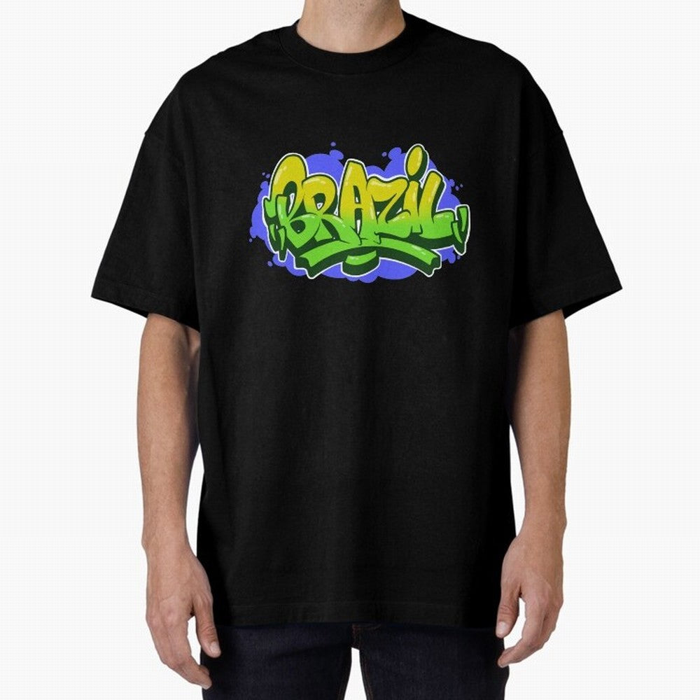 Brazil Graffiti Classic T-Shirt Celebrate Fan Favorites in Global Football Passion for FIFA World Cup 2026 Group Stage, with Cristiano Ronaldo, Haaland and CR7, Spain, Match Day Excitement, Supporter Culture, Golden Goals and Global Football