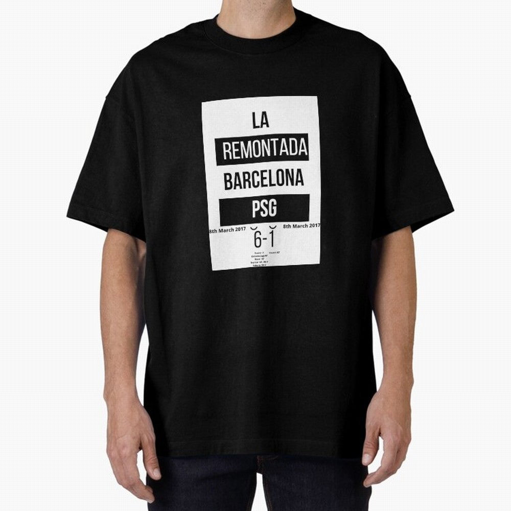 La Remontada Oversized T-Shirt Bring a Champion Mindset to the FIFA World Cup 2026 USA Canada Mexico Journey through Messi, Neymar and Mbappe Highlights, Spain and Netherlands Pride, Fan Favorite Moments, National Team Passion, Big Match Drama and