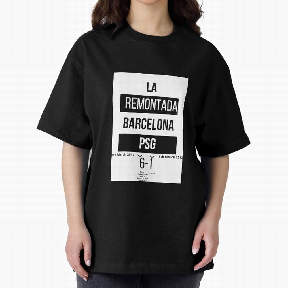 La Remontada Oversized T-Shirt Bring a Champion Mindset to the FIFA World Cup 2026 USA Canada Mexico Journey through Messi, Neymar and Mbappe Highlights, Spain and Netherlands Pride, Fan Favorite Moments, National Team Passion, Big Match Drama and
