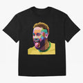 Neymar Brazil Squad Team Pop Art Classic T-Shirt Bring Global Football Passion for FIFA World Cup 2026 Group Stage, Filled with CR7, Brazil, Supporter Pride, Iconic Celebrations, Legendary Names and Global Match Day Energy; Perfect for Fans,