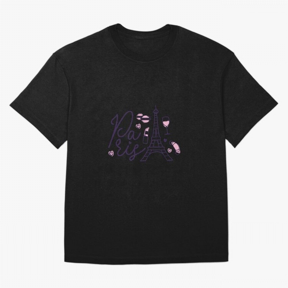 Paris Lover Pink Design Classic T-Shirt Make Every Match About the FIFA World Cup 2026 Journey through Mbappe Highlights, France and Portugal Pride, Stadium Chants, National Pride, Trophy Dreams and Unforgettable Football Memories; Ideal for Fans