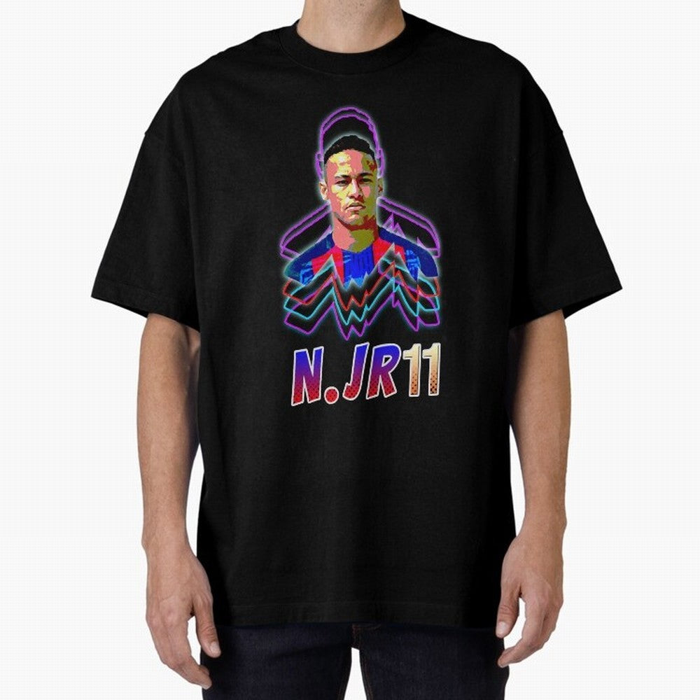 Neymar - Neon T-Shirt Essential T-Shirt Make Every Kick Count in Global Football Passion for FIFA World Cup 2026 USA Canada Mexico, Capturing Cristiano Ronaldo, Haaland and CR7, Spain, Stadium Memories, Football Loyalty, International Chants and