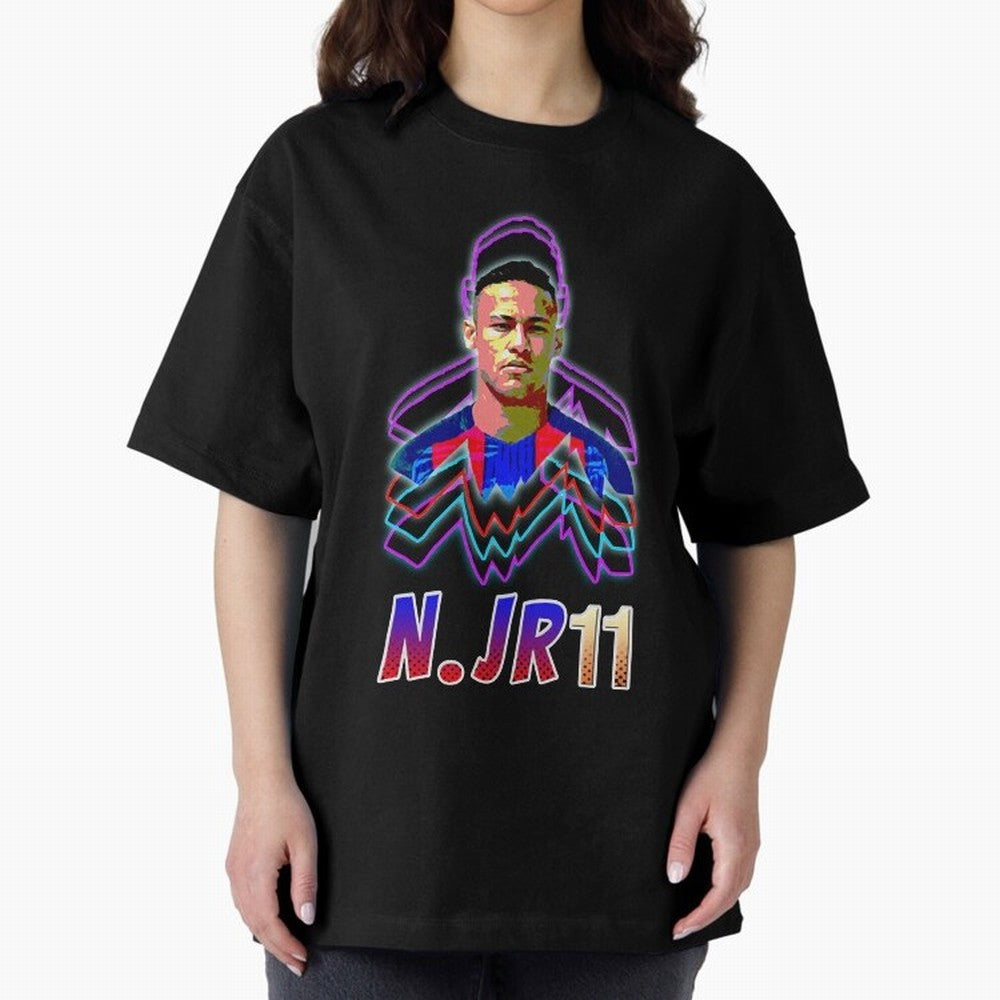 Neymar - Neon T-Shirt Essential T-Shirt Make Every Kick Count in Global Football Passion for FIFA World Cup 2026 USA Canada Mexico, Capturing Cristiano Ronaldo, Haaland and CR7, Spain, Stadium Memories, Football Loyalty, International Chants and