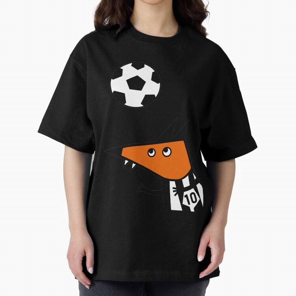 Football FOX Oversized T-Shirt Celebrate Classic Football Spirit in FIFA World Cup 2026 USA Canada Mexico for Fans of Haaland and England, Bringing Football Festival Excitement, Trophy Ambitions, Country Rivalries and Star Player Buzz; Great for