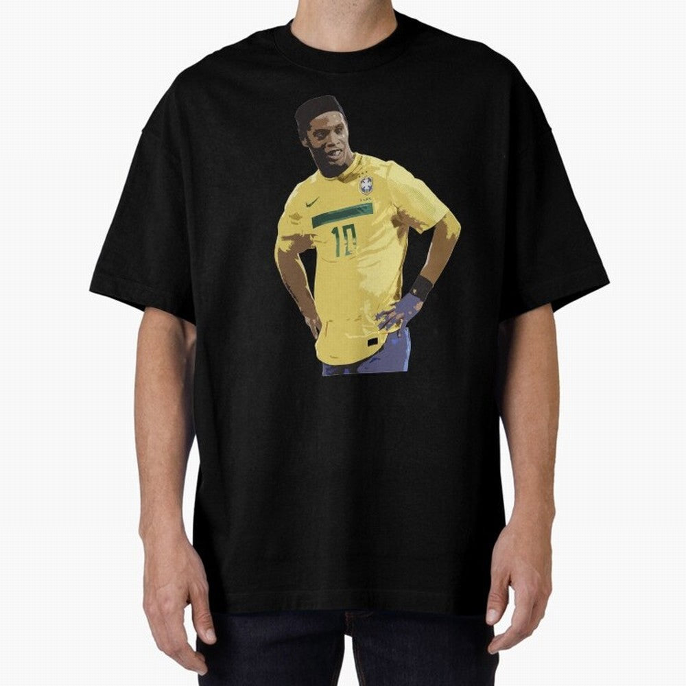 Ronaldinho Brazil Joga Bonito Classic T-Shirt Treasure Global Football Passion for FIFA World Cup 2026 Group Stage, Featuring Mbappe and Neymar, Portugal, Supporter Pride, Iconic Celebrations, Legendary Names and Global Match Day Energy; Great for