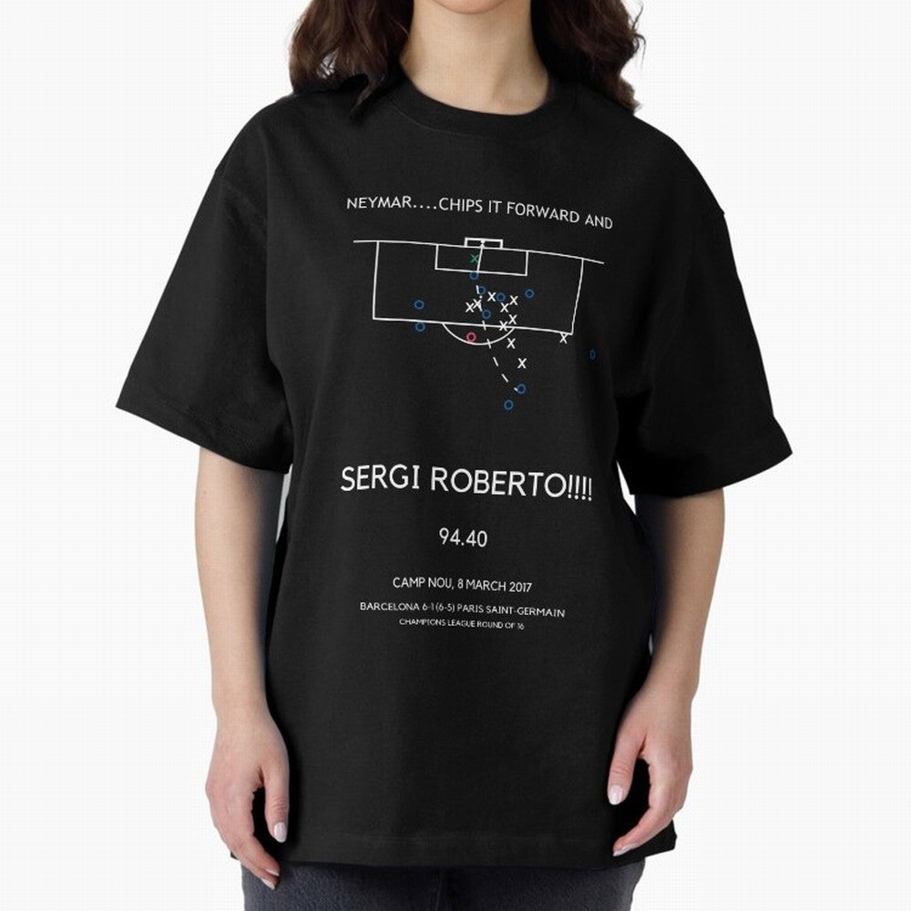 Sergi Roberto Winning Goal vs PSG (La Remontada) Classic T-Shirt Share Global Football Passion for FIFA World Cup 2026, Featuring Mbappe, Portugal, Spain and Germany, Supporter Pride, Iconic Celebrations, Legendary Names and Global Match Day