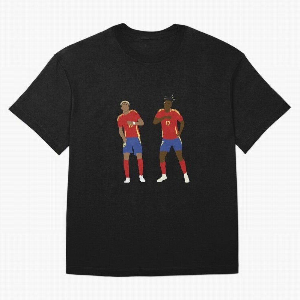 Yamal and Williams Dance Duo Oversized T-Shirt Live the Energy of the FIFA World Cup 2026 Group Stage Journey through Messi and Cristiano Ronaldo Highlights, Spain Pride, Soccer Culture, Superstar Moments, National Team Dreams and Competitive Fire;