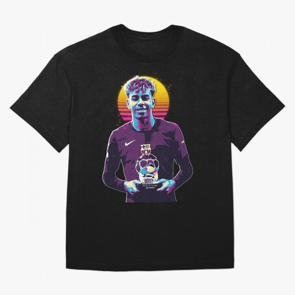 Lamine Yamal holding the trophy Classic T-Shirt Remember Iconic Moments from Global Football Passion for FIFA World Cup 2026, Centered on Messi, Neymar and Mbappe, Brazil, Portugal and Argentina, Supporter Pride, Iconic Celebrations, Legendary