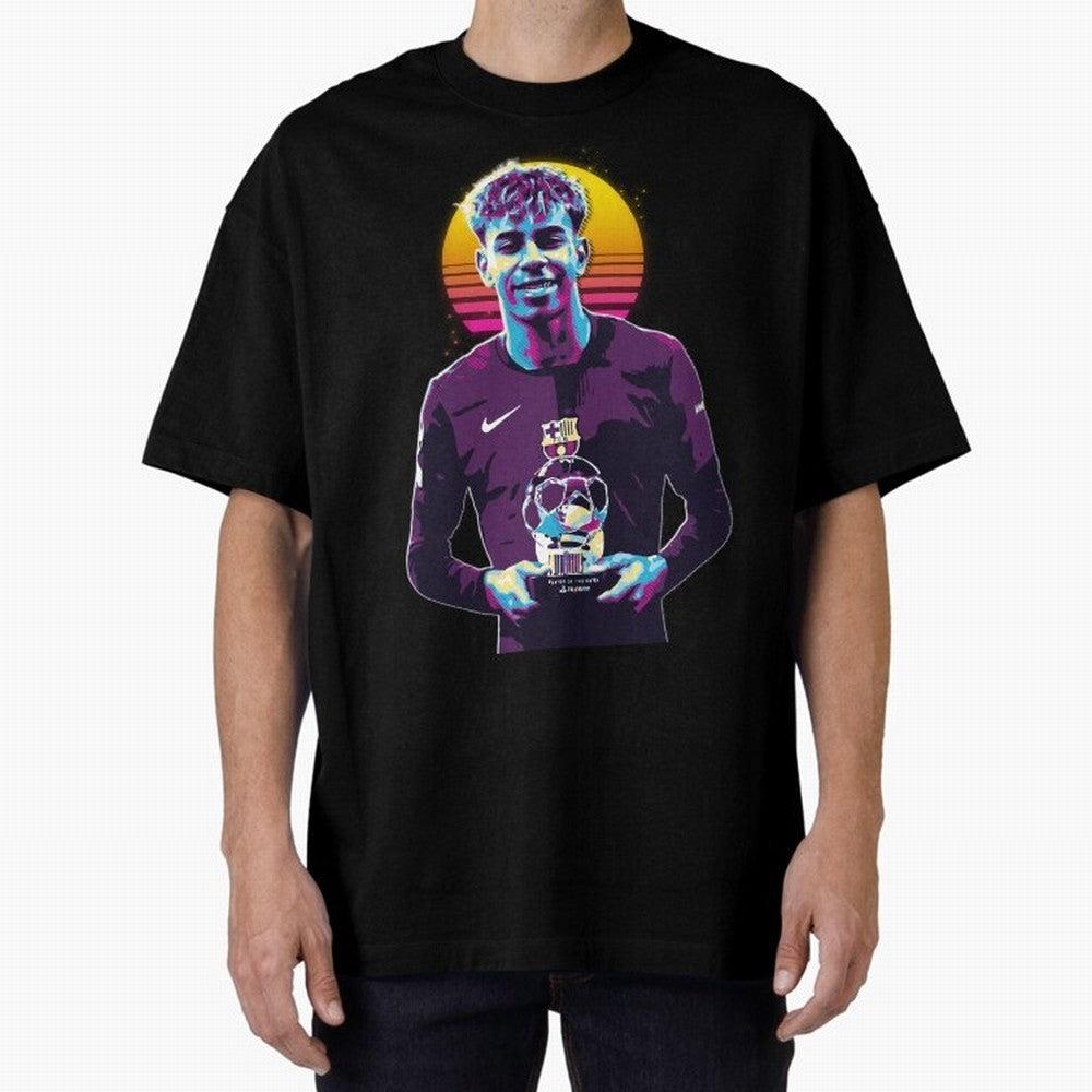 Lamine Yamal holding the trophy Classic T-Shirt Remember Iconic Moments from Global Football Passion for FIFA World Cup 2026, Centered on Messi, Neymar and Mbappe, Brazil, Portugal and Argentina, Supporter Pride, Iconic Celebrations, Legendary