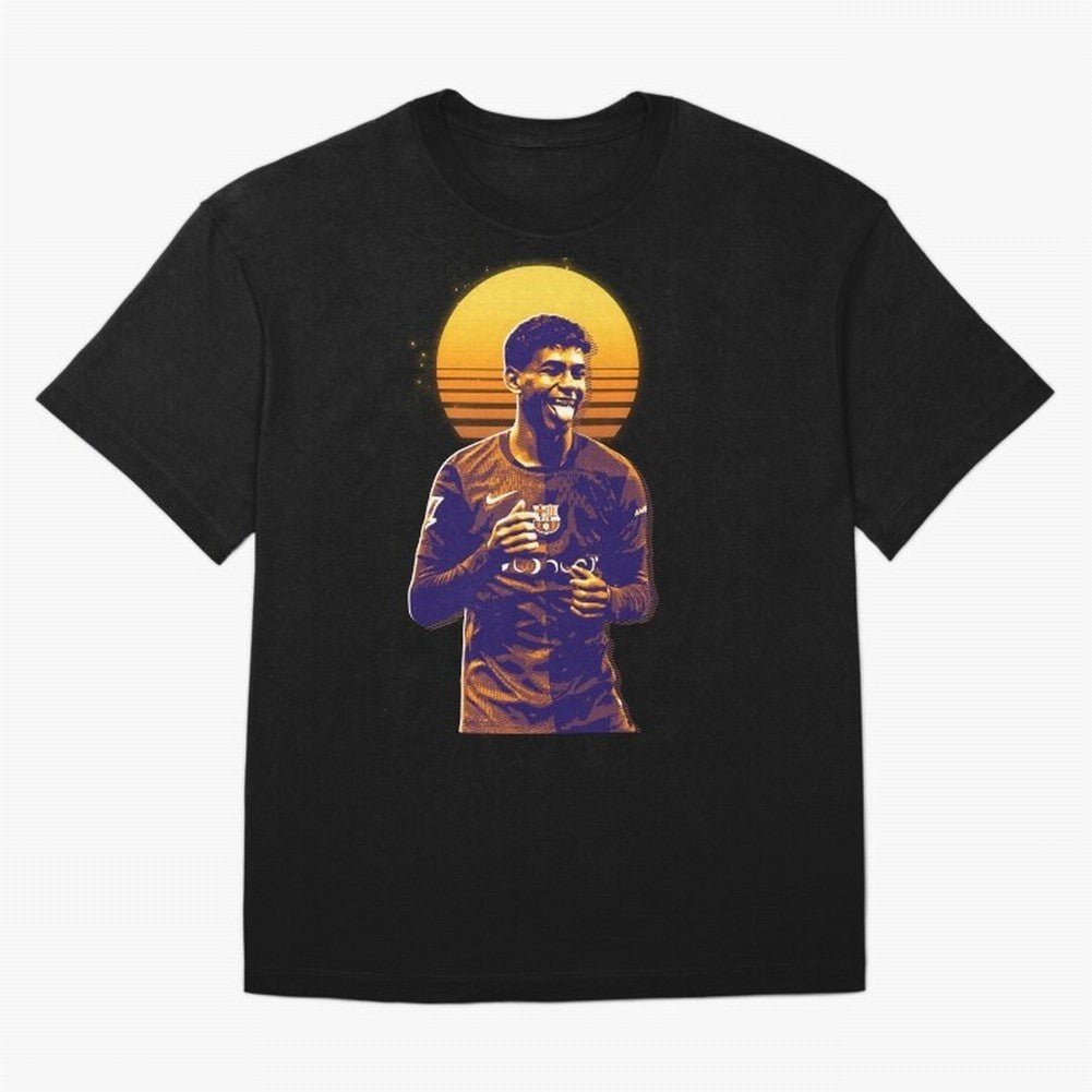 Yamal Lamine fcb club Oversized T-Shirt Spotlight Global Football Passion for FIFA World Cup 2026 Group Stage, Centered on Messi, CR7 and Mbappe, Portugal, Spain and Germany, Football Festival Excitement, Trophy Ambitions, Country Rivalries and