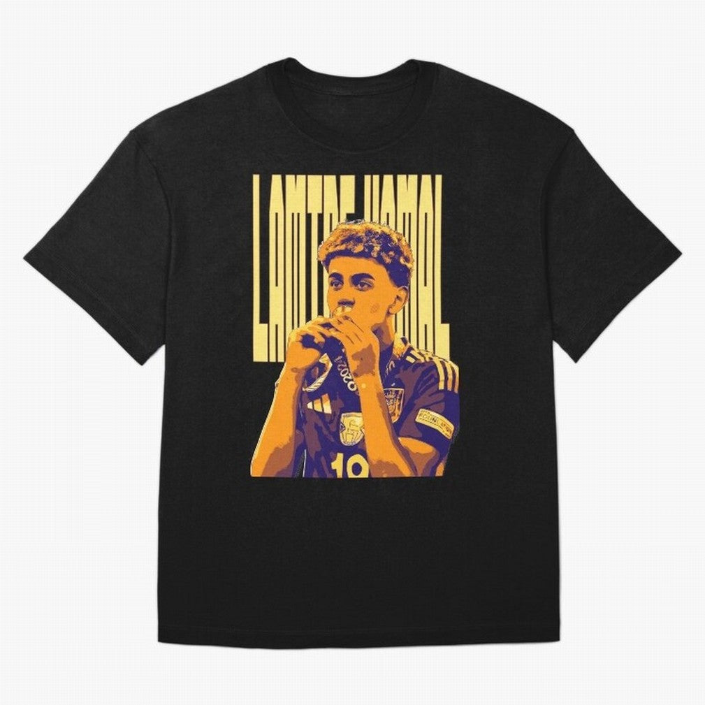 Lamine yamal pop art Oversized T-Shirt Upgrade FIFA World Cup 2026 USA Canada Mexico for Fans of Haaland and Mbappe and Argentina, Bringing Stadium Memories, Football Loyalty, International Chants and Championship Tradition; Built for Supporters