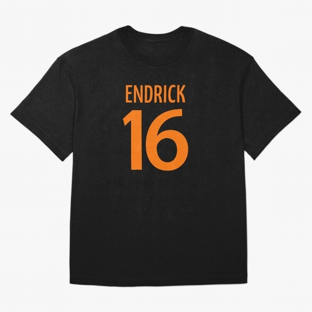 Football Player #16 | Soccer Sports (Orange Design) Classic T-Shirt Join the Global Buzz around Match Day Hype around FIFA World Cup 2026 Group Stage, Messi and Cristiano Ronaldo, Portugal, Champion Mindset, Group Stage Buzz, Knockout Tension and