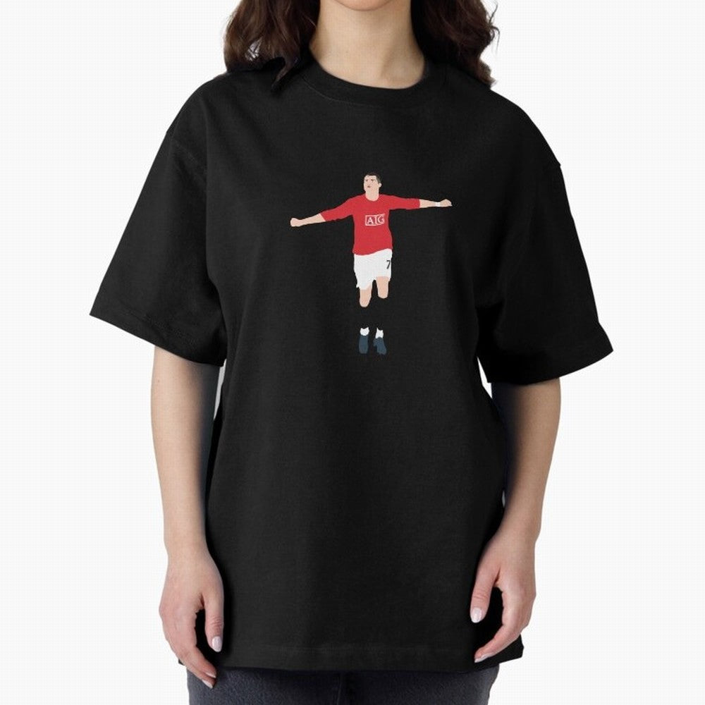 Vintage Cristiano Ronaldo Oversized T-Shirt Keep the Match Day Mood of Global Football Passion for FIFA World Cup 2026 USA Canada Mexico, with Mbappe, France, Football Festival Excitement, Trophy Ambitions, Country Rivalries and Star Player Buzz;