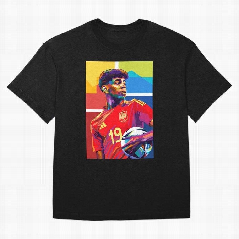 Lamine Yamal Football Wpap Art Classic T-Shirt Live for the Drama of Match Day Hype around FIFA World Cup 2026, Haaland and Mbappe, Netherlands, Game Day Rituals, Football Legends, Country Pride and the Road to the Final; Perfect for Fans,
