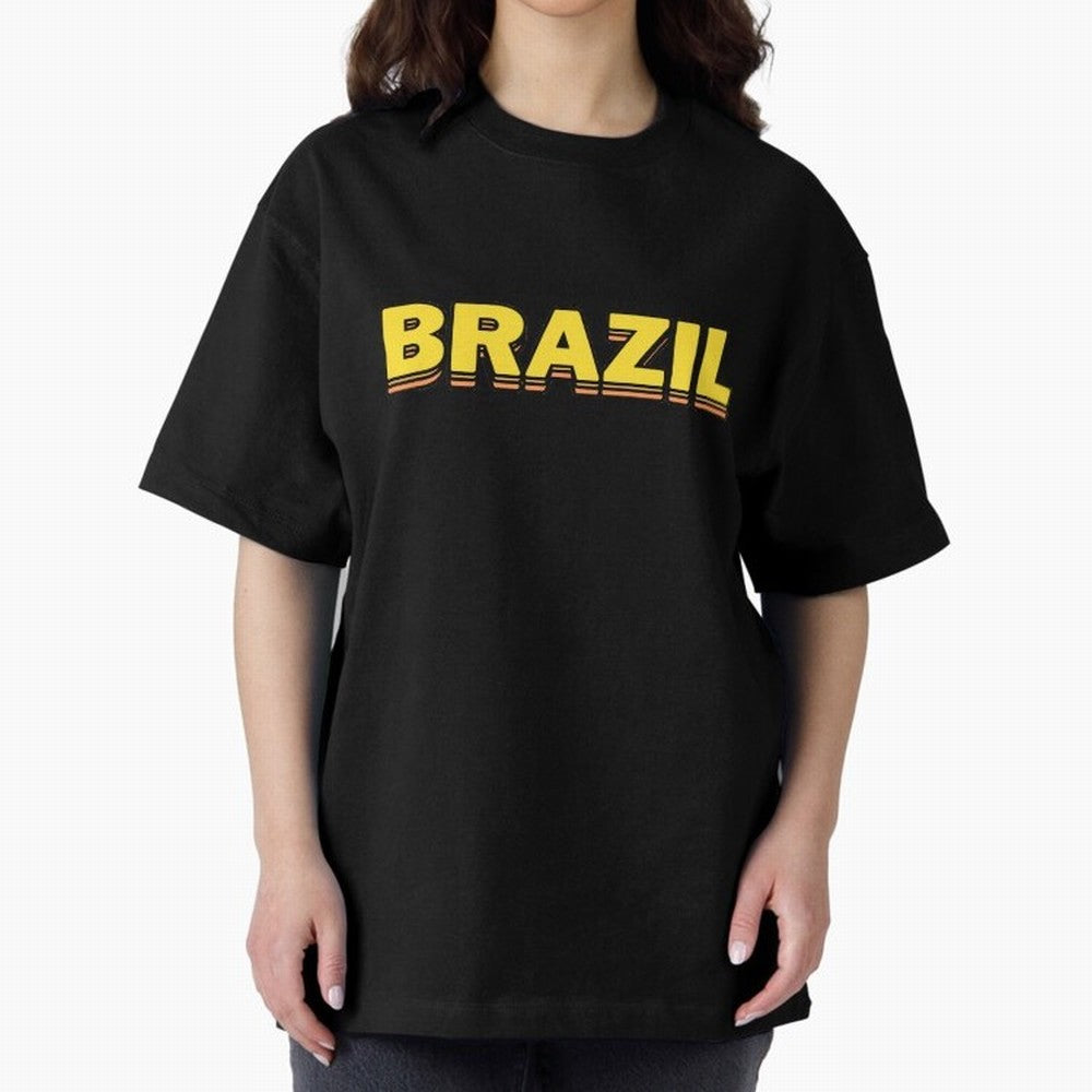 Brazil, yellow 3d sign Classic T-Shirt Celebrate Unforgettable Nights in FIFA World Cup 2026 Group Stage Spirit, Capturing England, France and Netherlands, Messi, Neymar and Mbappe, Goal Celebration Energy, Supporter Heritage, Football Icons and