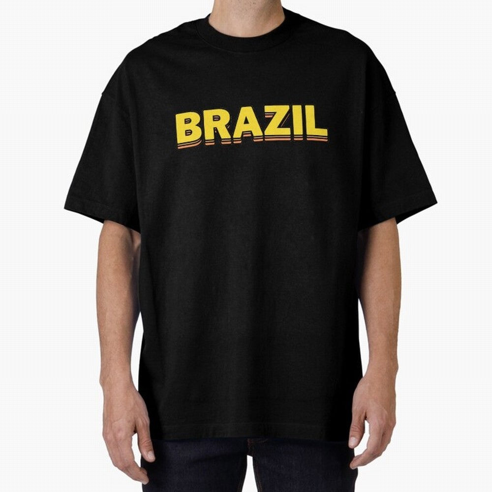 Brazil, yellow 3d sign Classic T-Shirt Celebrate Unforgettable Nights in FIFA World Cup 2026 Group Stage Spirit, Capturing England, France and Netherlands, Messi, Neymar and Mbappe, Goal Celebration Energy, Supporter Heritage, Football Icons and