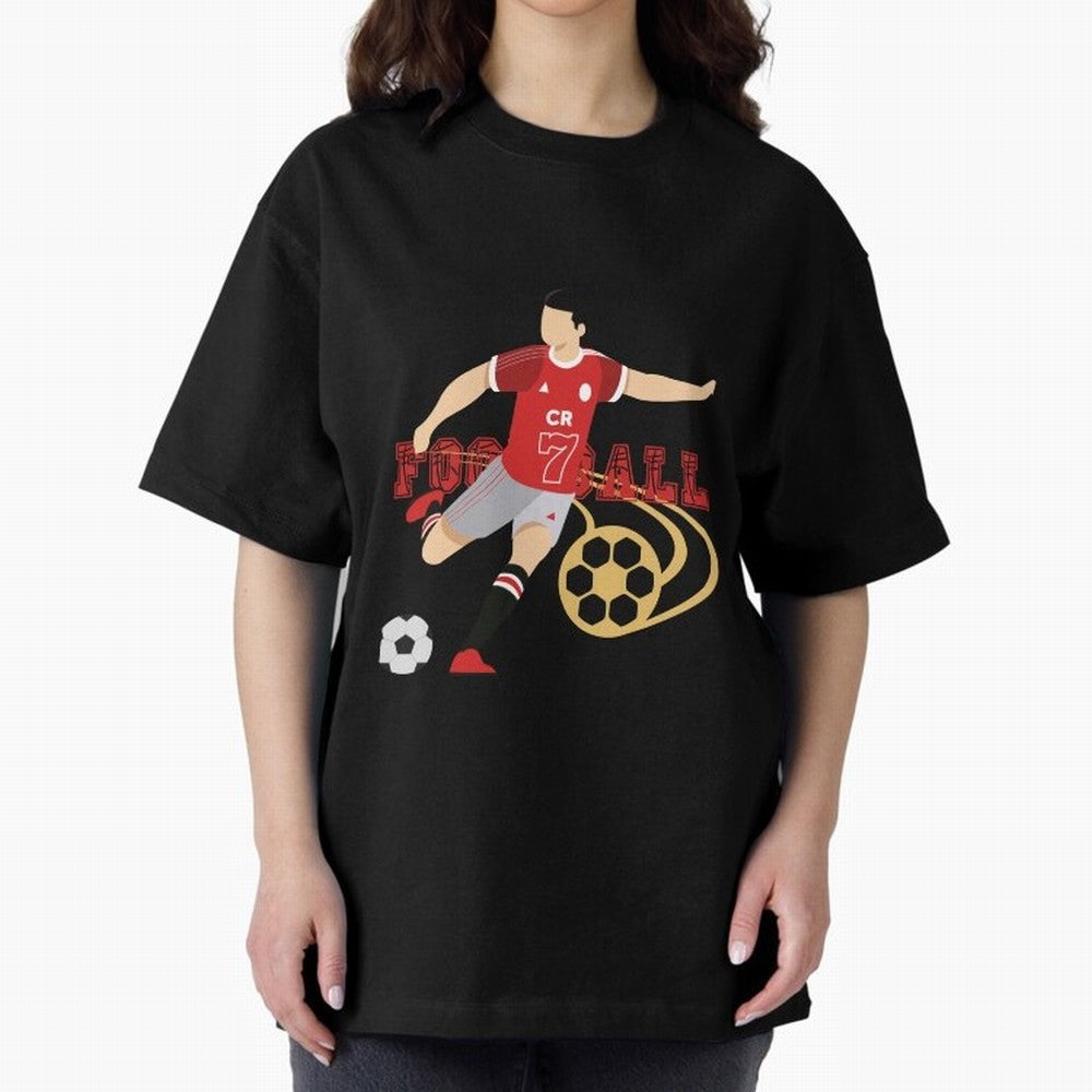 Ronaldo Football Icon Oversized T-Shirt Share FIFA World Cup 2026 Group Stage Inspired by Mbappe, England and Germany Energy, Supporter Pride, Iconic Celebrations, Legendary Names and Global Match Day Energy; Perfect for People Who Love Argentina,