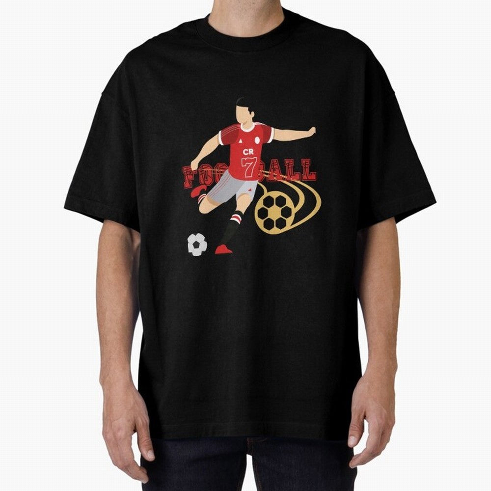 Ronaldo Football Icon Oversized T-Shirt Share FIFA World Cup 2026 Group Stage Inspired by Mbappe, England and Germany Energy, Supporter Pride, Iconic Celebrations, Legendary Names and Global Match Day Energy; Perfect for People Who Love Argentina,