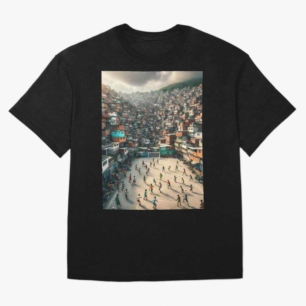 Favela Happiness Classic T-Shirt Support Your Favorite Stars during FIFA World Cup 2026 for Fans of Messi, CR7 and Mbappe and England, Bringing Soccer Culture, Superstar Moments, National Team Dreams and Competitive Fire; Made for Collectors Who