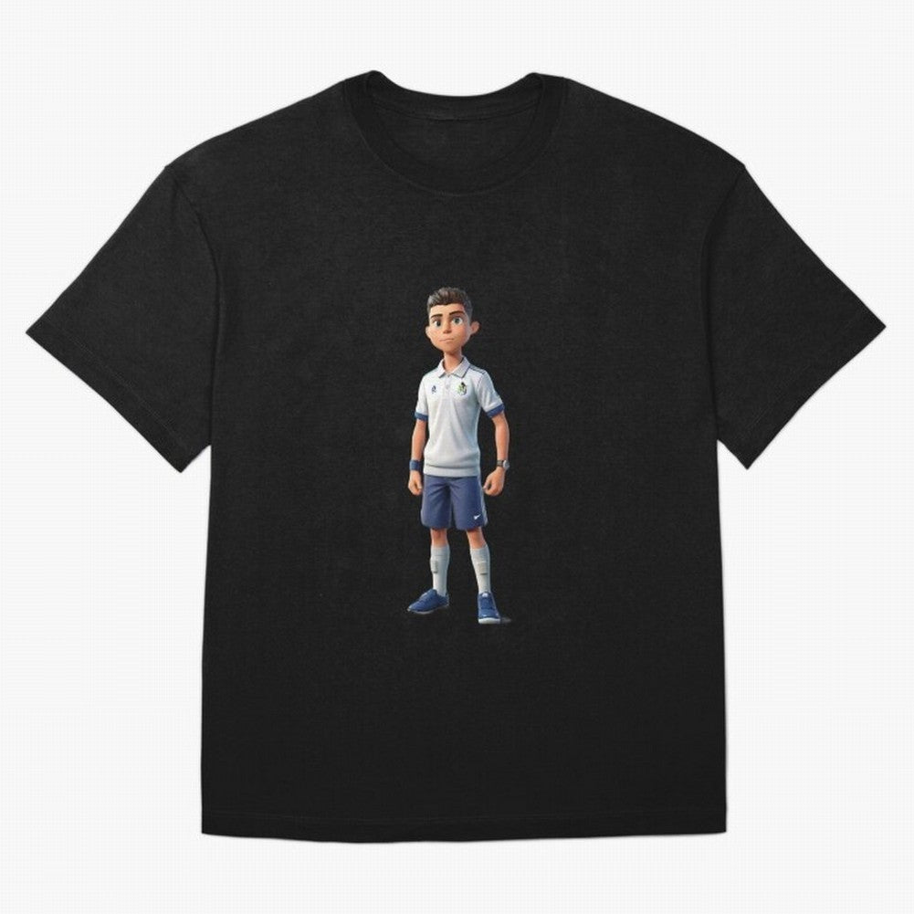 Amimated of Cristiano Ronaldo Classic T-Shirt Join the Countdown to Global Football Passion for FIFA World Cup 2026 USA Canada Mexico, with Messi, Spain, Champion Mindset, Group Stage Buzz, Knockout Tension and Passionate Fan Culture; Great for