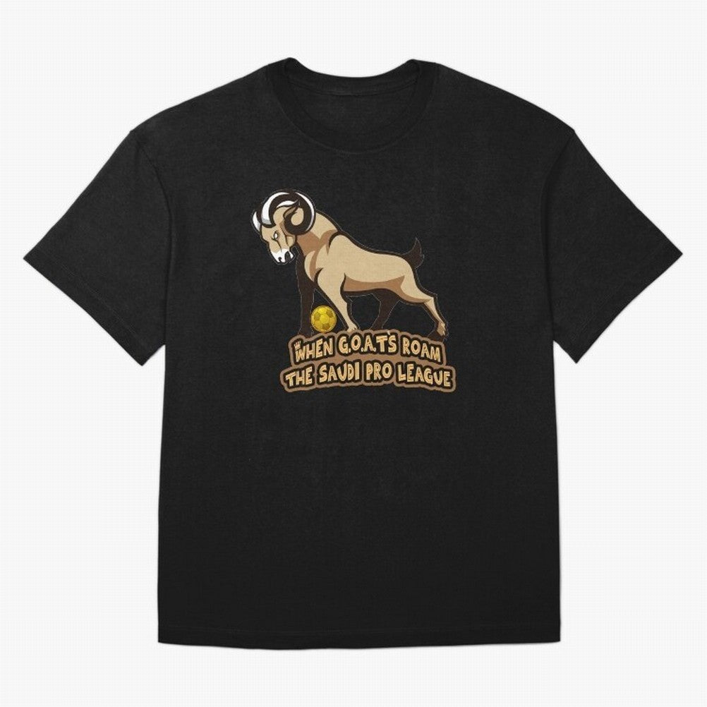 The G.O.A.T. Kings Roam the Saudi League Oversized T-Shirt Make Memories around Match Day Hype around FIFA World Cup 2026 USA Canada Mexico, Mbappe, Argentina and Brazil, Global Supporter Spirit, Legendary Goals, National Colors and Tournament