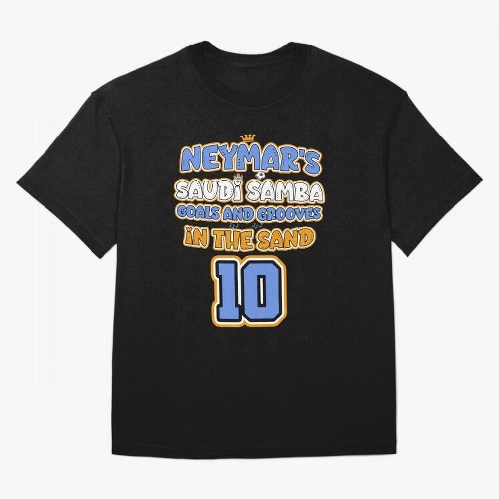 SAUDI SAMBA GOALS & GROOVES Oversized T-Shirt Celebrate Supporters United by Match Day Hype around FIFA World Cup 2026, Messi, Neymar and Mbappe, Spain and Netherlands, Retro Football Energy, Iconic Rivalries, Trophy Chase Drama and Stadium
