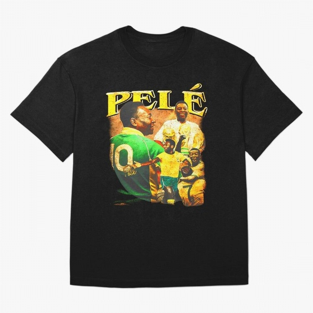 Pele The King Essential T-Shirt Bring a Vintage Feel to Global Football Passion for FIFA World Cup 2026, Centered on Messi, CR7 and Mbappe, Netherlands, Soccer Culture, Superstar Moments, National Team Dreams and Competitive Fire; Great for