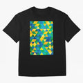 Geometric Brazil colors Classic T-Shirt Create FIFA World Cup 2026 Centered on Messi, CR7 and Mbappe, Portugal Energy, Football Festival Excitement, Trophy Ambitions, Country Rivalries and Star Player Buzz; Created for Match Day Parties, Soccer
