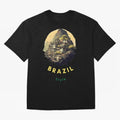 Brazil Style, Japanese Architecture Oversized T-Shirt Embrace FIFA World Cup 2026 with Mbappe and Neymar, Spain Energy, Sports Nostalgia, International Competition, Famous Players and Unforgettable Victories; Made for Collectors Who Enjoy Iconic