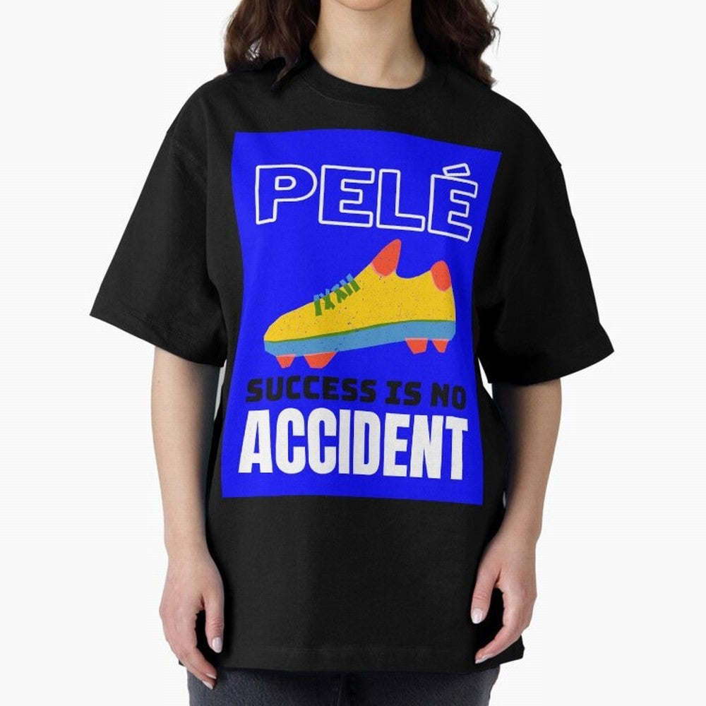 Pele Quote Success Is No Accident Graphic Classic T-Shirt Elevate Global Football Passion for FIFA World Cup 2026 Group Stage, Capturing Messi, CR7 and Mbappe, England, Championship Spirit, Famous Goals, Roaring Crowds and International Football