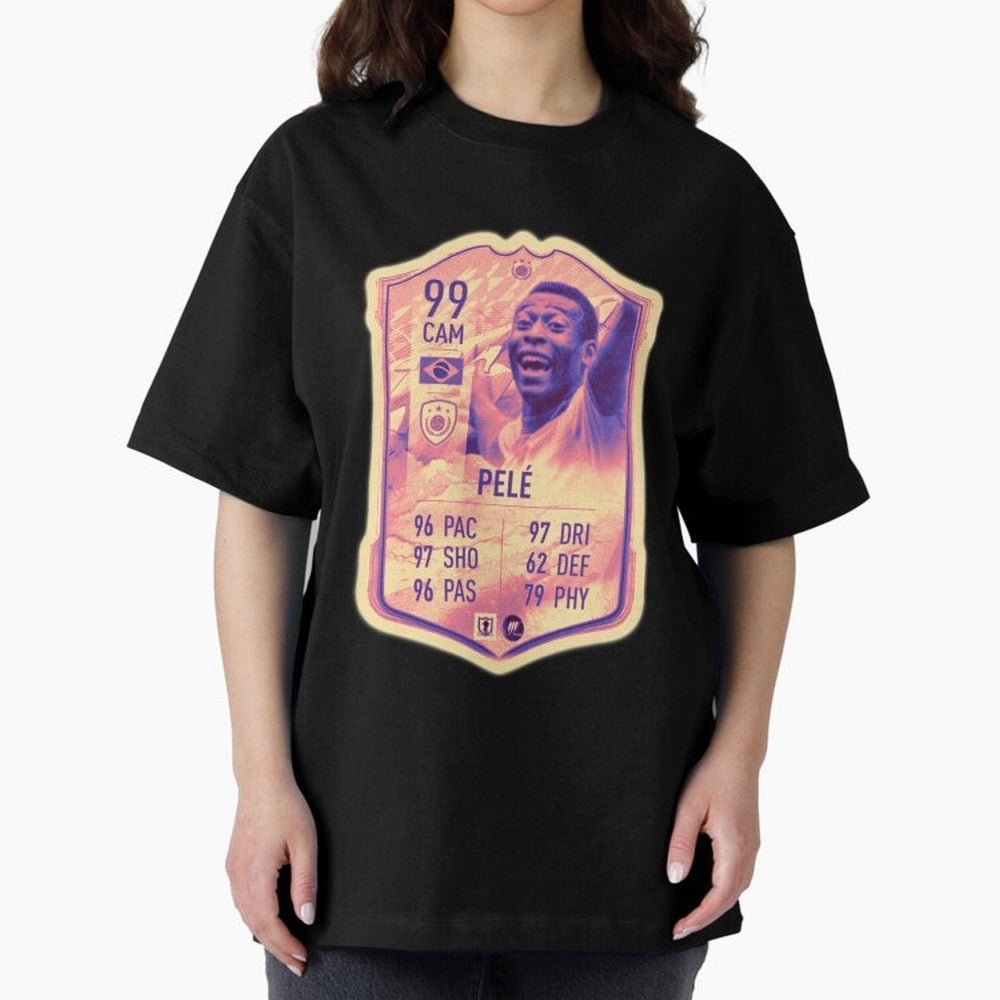 Pele Oversized T-Shirt Feel the Trophy Chase of FIFA World Cup 2026 USA Canada Mexico Inspired by CR7, Germany Energy, Retro Football Energy, Iconic Rivalries, Trophy Chase Drama and Stadium Atmosphere; Made for Collectors Who Enjoy Iconic Players,