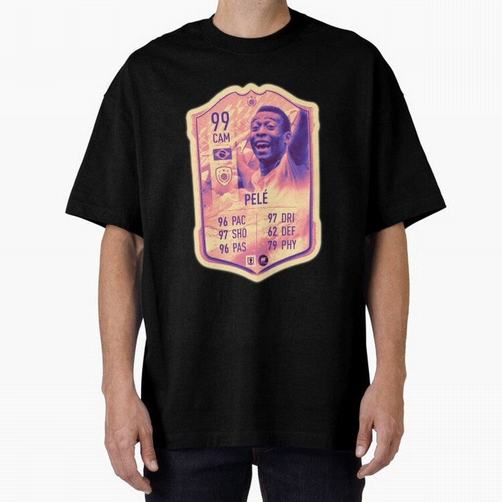 Pele Oversized T-Shirt Feel the Trophy Chase of FIFA World Cup 2026 USA Canada Mexico Inspired by CR7, Germany Energy, Retro Football Energy, Iconic Rivalries, Trophy Chase Drama and Stadium Atmosphere; Made for Collectors Who Enjoy Iconic Players,