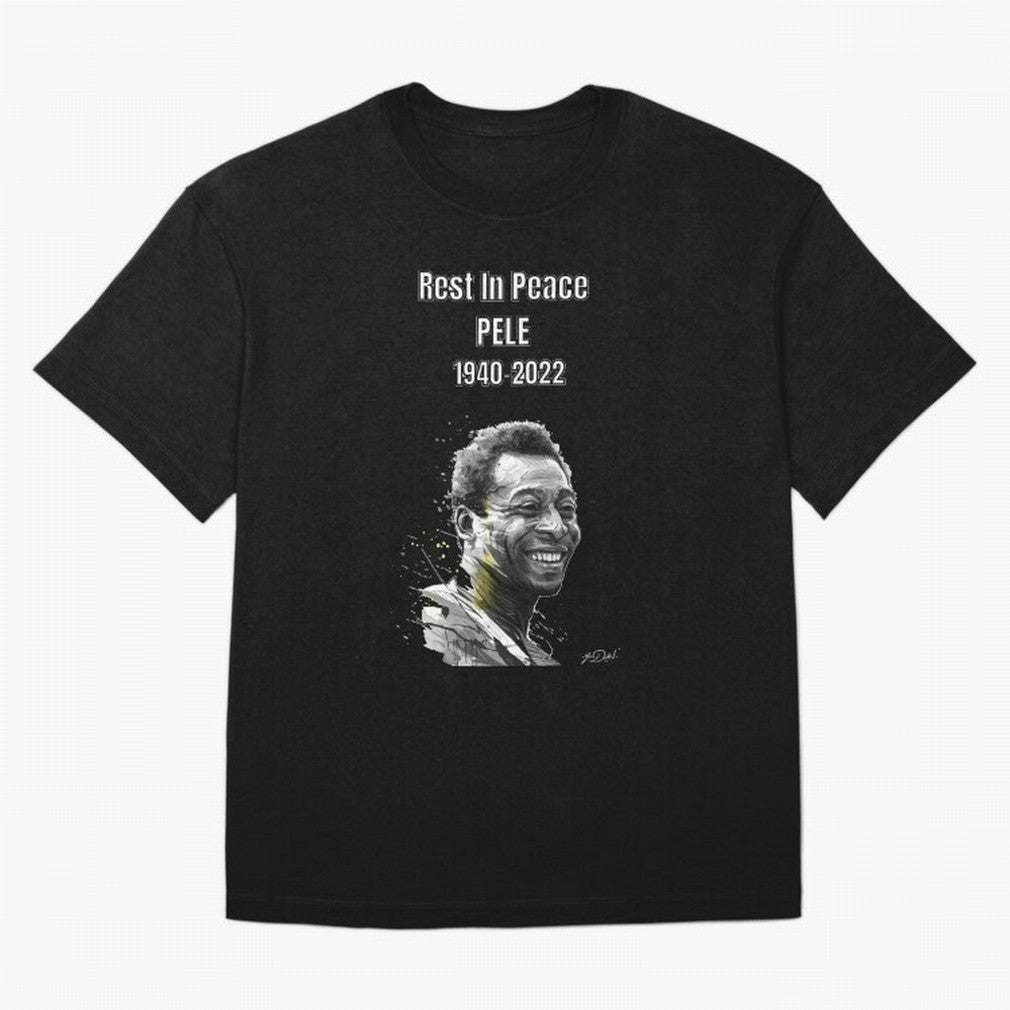 Rest In Peace Pele Essential T-Shirt Celebrate Golden Goal Energy in FIFA World Cup 2026 USA Canada Mexico for Fans of Haaland and Mbappe and Brazil, Portugal and Argentina, Bringing Sports Nostalgia, International Competition, Famous Players and