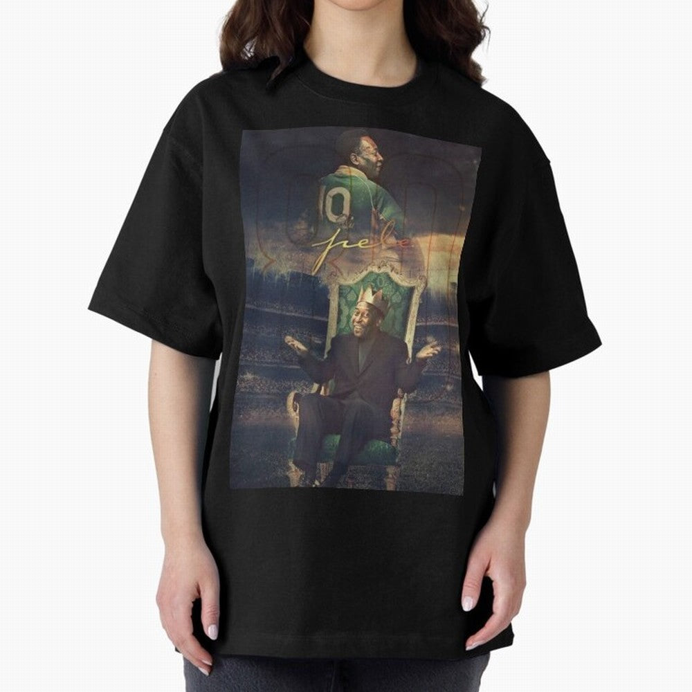 Pel¨¦ Pel¨¦ Pel¨¦ Pele Pele Pele Brazil Brazil Oversized T-Shirt Carry National Pride through FIFA World Cup 2026 Group Stage Spirit, with Germany, CR7, Match Day Excitement, Supporter Culture, Golden Goals and Global Football Passion; Perfect for